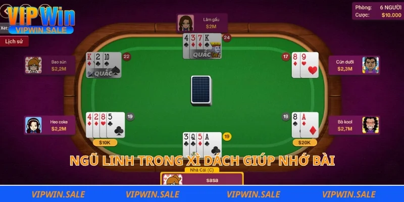 Ngũ linh trong xì dách giúp nhớ bài
